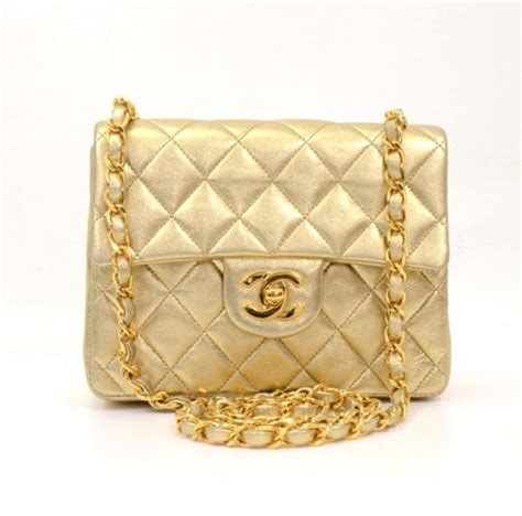 gold leather vintage chanel bags|best vintage chanel bags.